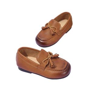Chaussures en cuir pour bébé unisexe, bout rond, cuir véritable souple, fabricant, commandes en gros - Product Image 6