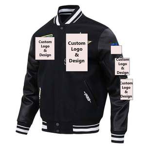 Veste universitaire en laine de créateur en gros pour homme, idéale pour l'hiver, avec logo personnalisé, veste polaire unisexe en laine pour l'extérieur - Product Image 1
