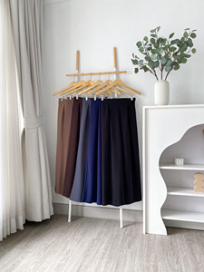 Pantalones Culottes Anchos Básicos de Cintura Alta para Mujer, Talla Grande, Casuales, Lisos, para Primavera - Product Image 1