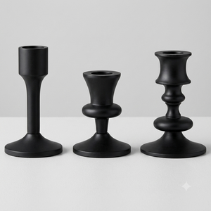 Iron <b>Candlestick</b> Holder Set of 3 Taper Candle Stand for Home Decoration Durable Metal Candle Holder Handmade Candle Taper - Product Image 5