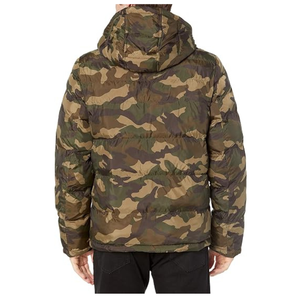 Veste matelassée à capuche amovible en polyester haute densité personnalisée OEM, légère et chaude, parka d'hiver - Product Image 5