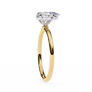 Anillo de Compromiso Clásico con Diamante Cultivado en Laboratorio de 1 Quilate, Corte Pera, Oro de 10k, 14k, 18k, Certificado IGI, Diamante VS DEF para Aniversario o Boda - Product Image 5