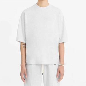 เสื้อยืดสีขาวล้วนแบบเรียบง่ายสำหรับผู้ชายขายดีที่สุด ขายส่ง เสื้อยืดแขนสั้นสไตล์คลาสสิคแบบลำลองสำหรับฤดูร้อน - Product Image 1