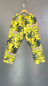 Conjunto de Pijama de Verano para Mujer con Rayas Verticales Florales, Ropa de Dormir de Algodón, Elegante Traje de Noche a Rayas, Camisa y Pantalones de Secado Rápido, Largo Completo - Product Image 5