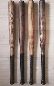 Battes de baseball en bois de haute qualité en gros en vrac bois personnalisé avec logo personnalisé et poignée adhérente - Product Image 4