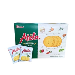 ATELA Craquelins aux légumes 342G Snack aux légumes croustillant doré Usine OEM - Product Image 6