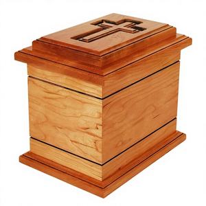 Urna Funeraria Cristiana de Madera Estilo Americano con Diseño de Cruz, Ecológica, OEM ODM, Logotipo Personalizado Impreso, Caja para Cenizas, para Hombre y Mujer, 220 - Product Image 4