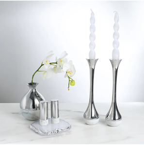Juego de Salero y Pimentero de Lujo Moderno en Dorado y Mármol Blanco con Base de Mármol a Juego, Decoración Cilíndrica para Mesa de Cocina - Product Image 5