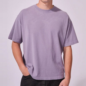 OEM High Quality Drop Shoulder Panel Customizable Summer Sports T-Shirt Streetwear Embroidered Logo Make Your Own Breathable - Product Image 5