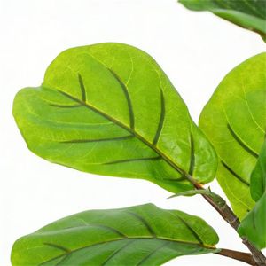Albero di Fico Artificiale Verde per Decorazione Casa e Ufficio, Pianta in Vaso - Product Image 4