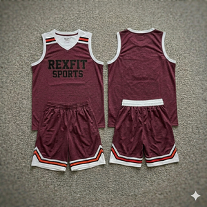 Ensemble d'uniformes de basketball personnalisés Rexfit Sports pour adultes, haute qualité, 100 % polyester, séchage rapide, vêtements de sport imprimés, nouvelle arrivée - Product Image 6