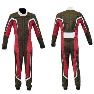 Combinaison de karting confortable à manches longues, couleur unie, imperméable, vêtements de sport légers, design personnalisé, respirante, couleur unie - Product Image 6