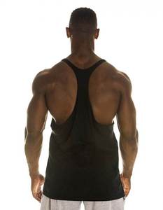 Camiseta sin mangas deportiva para hombre - Camiseta de algodón con corte recto o curvo en la parte inferior - Product Image 6