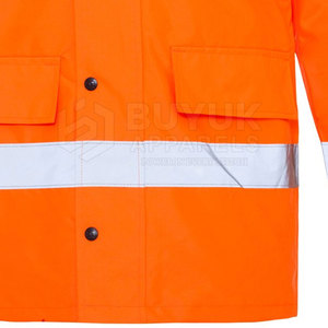 Veste de sécurité haute visibilité avec capuche, protection réfléchissante contre le feu, respirante, pour le travail industriel, vêtements de travail haute visibilité - Product Image 4