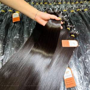 Ready Ship 100% Extensions de cheveux Remy humains Machine droite à os vietnamien Double trame pleine extrémité couleur de cheveux Super naturelle - Product Image 2