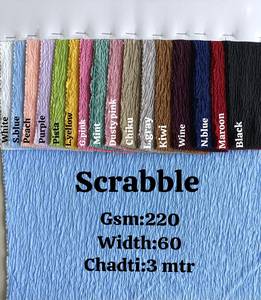 Tela Scrabble Premium de 220 g/m², 60 Pulgadas, Textil Tejido con Superficie Arrugada para Prendas y Decoración del Hogar - Product Image 1