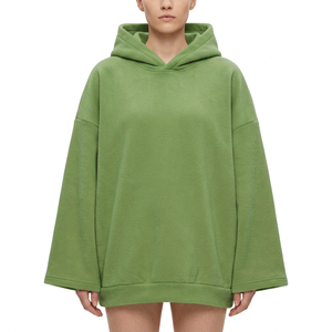 Hoodie à épaules tombantes et poignets ouverts pour femme, style streetwear, vente en gros, fournisseur en vrac - Product Image 3