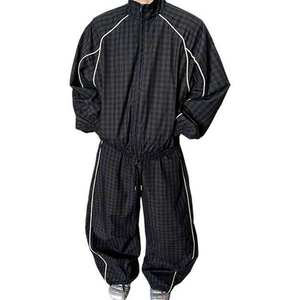 Custom Lightweight Sports <b>Running</b> Track Suit 2 Pieces <b>Jacket</b> and Pant Crinkle Nylon <b>Reflective</b> Windbreaker Tracksuit - Product Image 3