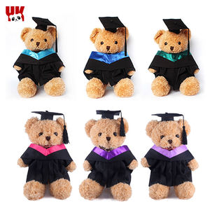 ตุ๊กตาหมีพรีเมียมคุณภาพสูงสั่งทำพิเศษน่ารัก ตัวตุ๊กตาทำจากใยฝ้าย PP พร้อมหมวกและชุดสำหรับของขวัญรับปริญญา ตกแต่งบ้าน - Product Image 4