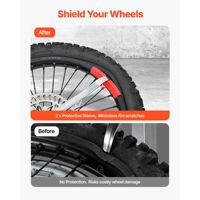 Changeur de pneus de moto tout-terrain double usage, réglable, robuste, pour axes de 15/17/20/25 mm, outil pour roues de 16 à 21 pouces, compatible avec les pneus de moto de 16 à 21 pouces