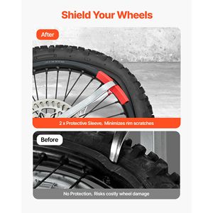 Changeur de pneus de moto tout-terrain robuste pour axes de 15/17/20/25 mm, compatible avec les roues de 16 à 21 pouces, axes de 15/17/20/25 mm K - Product Image 4