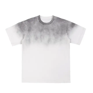 T-shirt délavé à l'acide pour homme, 100 % coton, haute qualité, manches courtes, coupe ample, longueur standard, tenue décontractée - Product Image 4