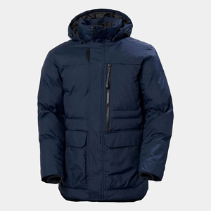 <b>Men</b> Streetwear Eco-Friendly Windproof Puffer Jacket Winter Lightweight Insulated Durable Nylon/Cotton Shell Front Logo Outdoor - Product Image 1