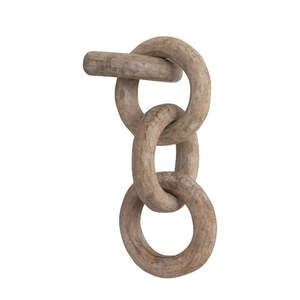 Cadena colgante de pared de madera hecha a mano, pequeña, artesanal india, de lujo, sostenible - al por mayor - Product Image 3