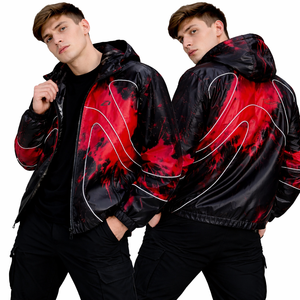 เสื้อแจ็คเก็ตกันน้ำคุณภาพดีเยี่ยมสำหรับผู้ชาย ผ้าสำหรับใส่กลางแจ้ง ป้องกันลมและรักษาความอบอุ่นด้วยเทคโนโลยีเปลี่ยนสีตามอุณหภูมิ - Product Image 3