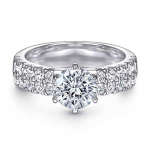 Anillo Solitario de Diamante Eterna Spark, Brillo Atemporal, Radiancia Pura, Clásico para Boda, Sintético, Cultivado en Laboratorio, Plateado - Product Image 1