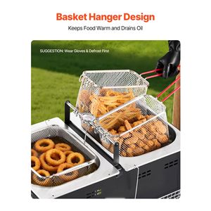 Friggitrice Professionale a Gas Propano in Acciaio Inox per Esterni, 3 Cestelli, Doppio Serbatoio Termico, Grande Capacità 16QTx2, Usata - Product Image 3