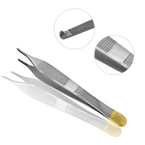 Pinzas Adson Rectas Manuales de Carburo de Tungsteno para Tejidos, 4.75 Pulgadas, Punta Fina, 1x2 Dientes, Calidad Quirúrgica Premium para Cirugía Plástica - Product Image 4