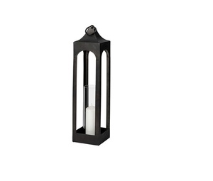 Rustic <b>Black</b> Color Customized Size <b>Lantern</b> for Floor Decor Premium Quality Metal Glass Portable & Durable <b>Lantern</b> for Home - Product Image 1