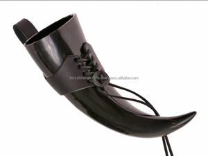 Cuerno vikingo de búfalo antiguo, soporte de cuerno de tamaño personalizado, utensilios de cocina de estilo náutico de animales ecológicos, uso doméstico en Hotel, Ágata - Product Image 3