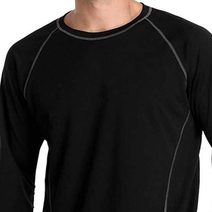 Best Quality Wholesale Customized <b>Men's</b> Long Sleeve Breathable Polyester/Nylon 220g Digital Print OEM/ODM Rash Guard UPF50+ - Product Image 3