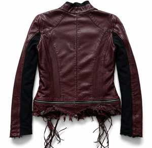 Chaqueta de Mezclilla y Cuero Unisex de Alta Calidad Personalizable, 100% Algodón, Estilo Casual para Invierno con Logotipo Bordado - Product Image 2