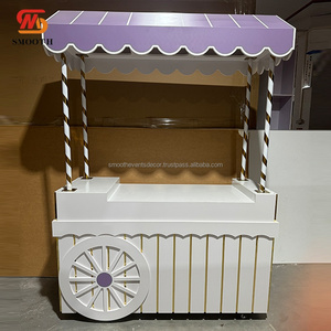 SMOOTH New Arrival Purple Candy <b>Cart</b> Party Events Decoration <b>Sweet</b> Candy Dessert PVC <b>Cart</b> Supplies - Product Image 4