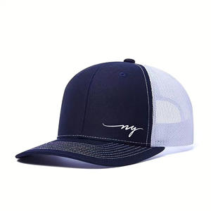 Casquette de camionneur à logo brodé personnalisée Options de couleur personnalisées Dos en maille réglable pour tenue décontractée Hip Hop pour l'extérieur - Product Image 2