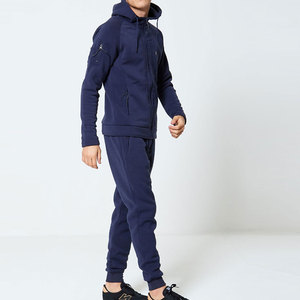 New Trendy Baggy Tracksuit Manufacturer High Quality Cotton Mens Tracksuits Set with Zipper Hoodie and <b>Pant</b> Two Piece Set - Product Image 4