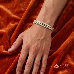 กำไลข้อมือโมอิสซาไนต์ชุบทอง 18K เครื่องประดับแฟชั่น กำไลแบบโซ่เกลียว สำหรับผู้หญิงผู้ชาย ของขวัญสุดหรู เครื่องประดับนิวยอร์กซิตี้ - Product Image 5