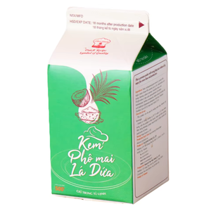 Crema No Láctea para Bebidas, Venta Caliente, Proveedor Directo de Fábrica, OEM/ODM, HALAL, Crema de Postre de Queso Pandan 500G, para Café y Té con Leche - Product Image 1