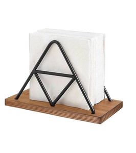 Stylish Metal Stainless Steel Tissue Holder for Dining <b>Tables</b>, Kitchen Counters, and Office Workspaces - Product Image 2