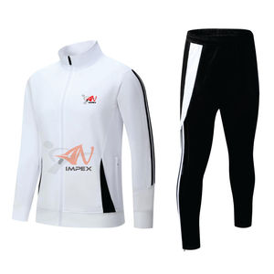 Personaliza tu Logotipo en Trajes Deportivos de Fútbol, Chaqueta Blanca de Fútbol - Product Image 2