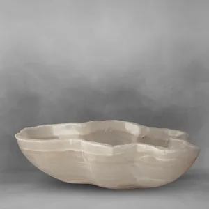 Afghan White Onyx <b>Marble</b> Rough Serving Bowl Fire Resistant Modern Kitchen Dining Villa Living Room Wall Cladding - Product Image 5