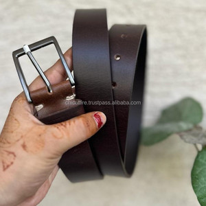 Nouvelle ceinture en cuir véritable personnalisée à la main personnalisée pour hommes en cuir gravé classique décontracté 100% ceintures en cuir pleine fleur - Product Image 3