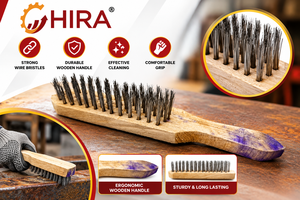 แปรงลวดสแตนเลส HIRA 35824 (ด้ามไม้) - Product Image 2
