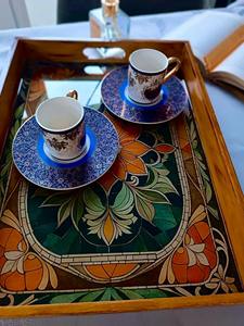 Bandeja de madera impresa para bar, bandeja de madera impresa para cócteles, para almacenamiento de cristalería y adornos, suministro al por mayor de platos de servicio - Product Image 5