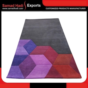 Tapis marocains tuftés en laine indienne de luxe, dernier design, tapis de cuisine, tapis marocains tuftés brodés faits à la main, vente en gros - Product Image 6