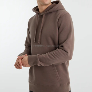 Sudadera con Capucha Extra Grande para Hombre, 100% Algodón, Diseño Estampado Invernal, Bolsillo Superior, Bloques de Color, Estilo Juvenil - Product Image 1