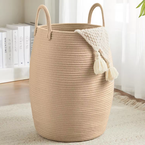 Eco Friendly Jute <b>Basket</b> – Natural Fiber <b>Storage</b> Organizer for Laundry, Kitchen and Daily Household Use - Product Image 1